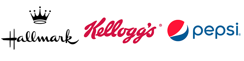Hallmark, Kellogg's and Pepsi logo