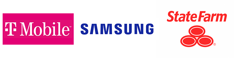 T-Mobile, Samsung and State Farm Logo