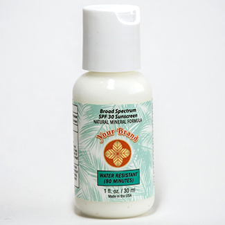 1 fl oz. Mineral SPF 30 Broad Spectrum Sunscreen Bottle (MSS-1B)