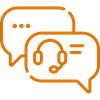 Icon representing customer support