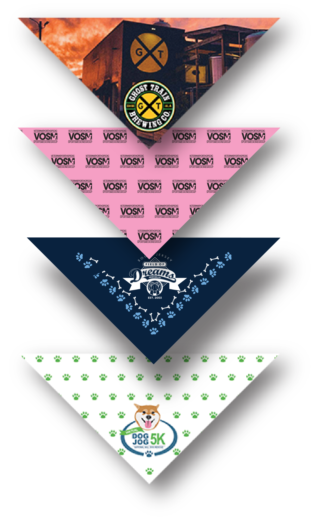 • Pet Triangle Bandannas