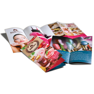 Folded brochure example