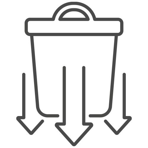 Reduced use of plastic components