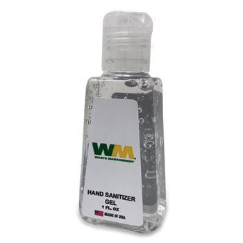 1-oz. 61% Hand Sanitizer Gel Bottle With Custom Label (SANITIZER1OZ)