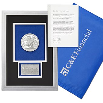 C&E Financial promo coin example