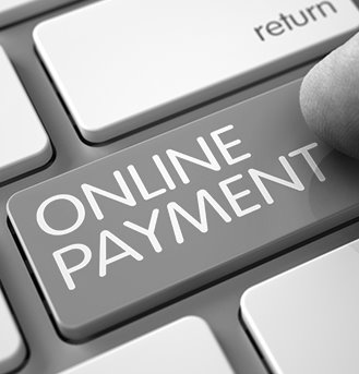 Online Payment button on keyboard