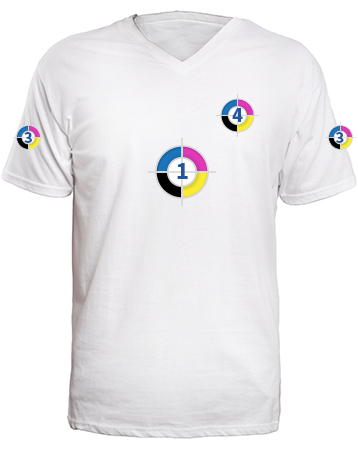 T-shirt front infograph no. 1, 3, 4