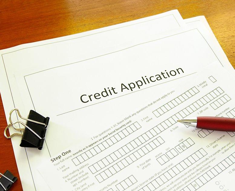image of a credit application