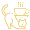 Cat cafe icon