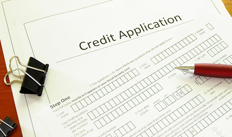image of a credit application