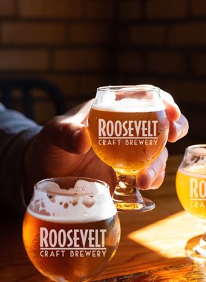 Beer tasting glasses trio