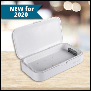 UVC Germ Safe Phone Sterilizer Case W/10W Wireless Charger (KS7003)