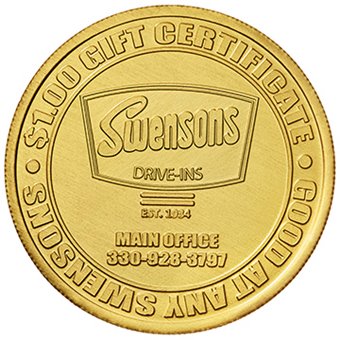 Swensons Drive-In discount promo coin
