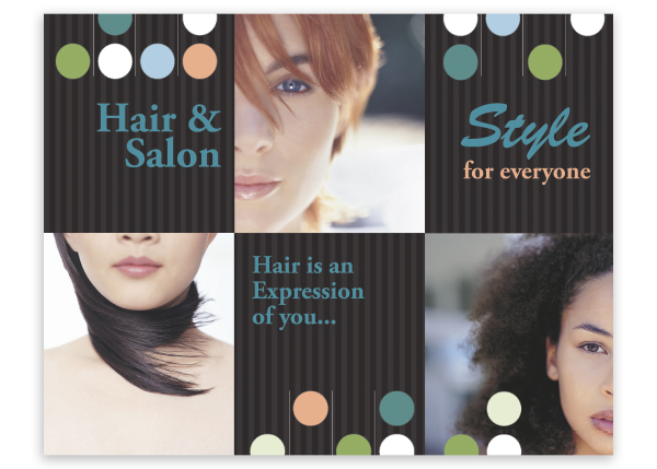 Hair Salon postcard