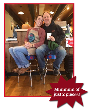 Minimum of just 2 pieces