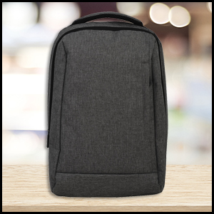 15.6" Anti-Theft Laptop Backpack in Melange Gray (KB9013)