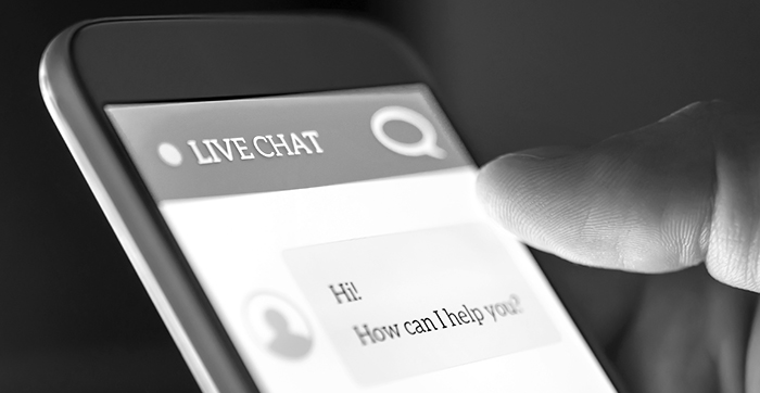 online customer support chat