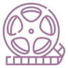 Movie reel icon