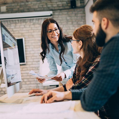 Professionals working together