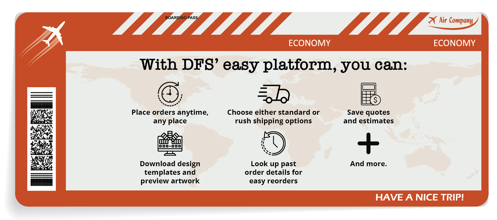 Capabilities when using DFS's platform