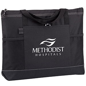 Moreno Multi-Pocket Black Tote Bag (TBP363K)