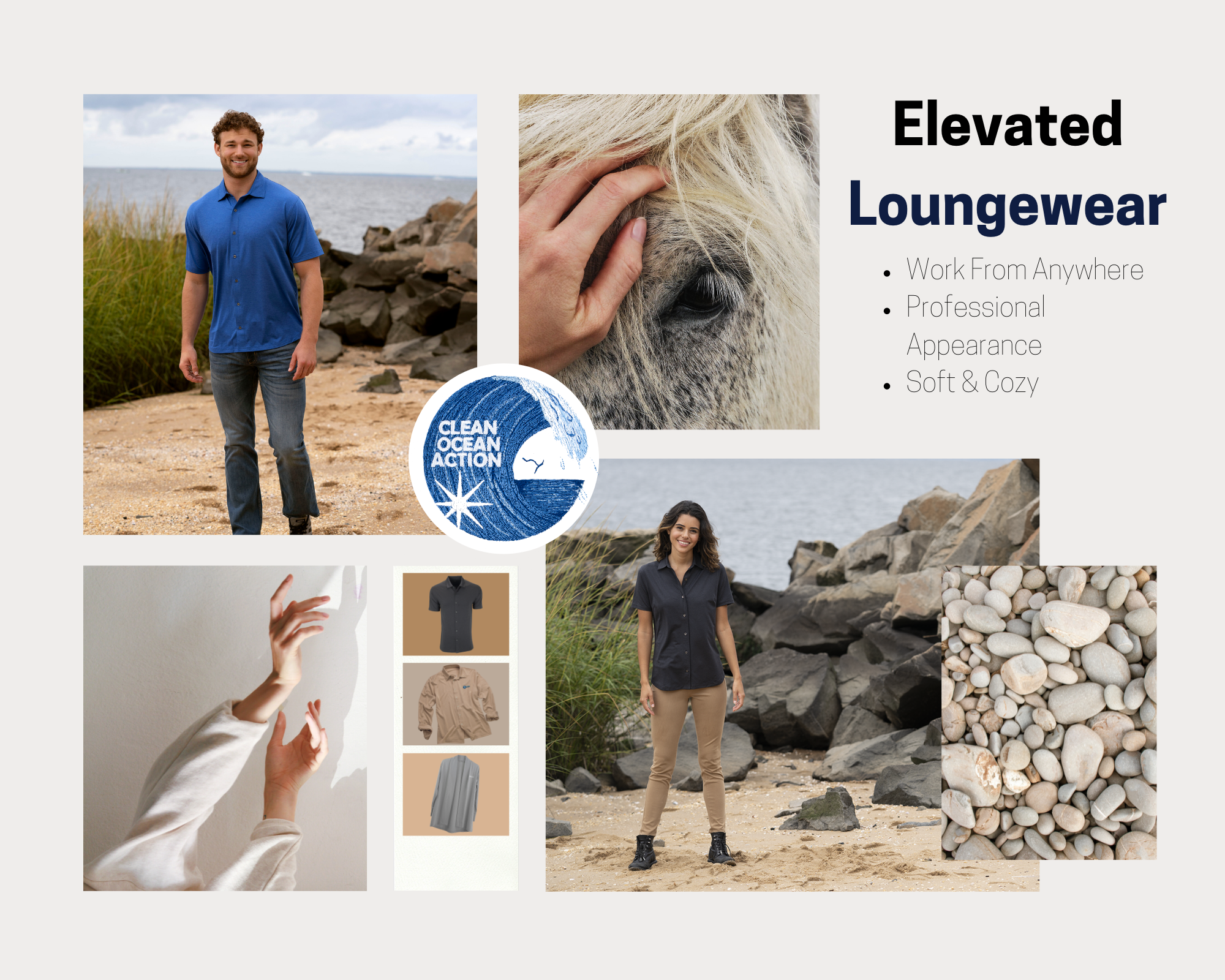 Elevated Loungewear moodboard