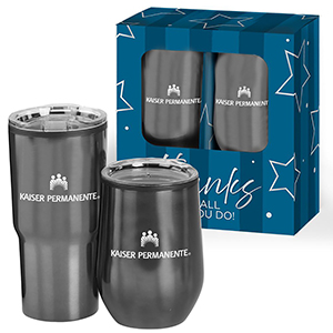 Warm Up & Chill Out Titanium Drinkware 2-Piece Gift Set (VPP1903)