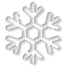 Winter slowflake icon