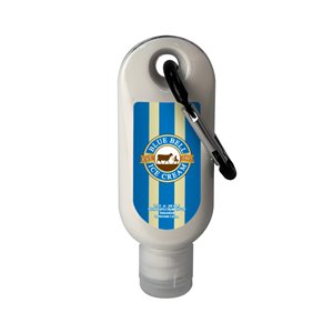 1.9 oz SPF 30 Sunscreen in Clear Bottle w/ Carabiner (ZYSUN19-CFTR)