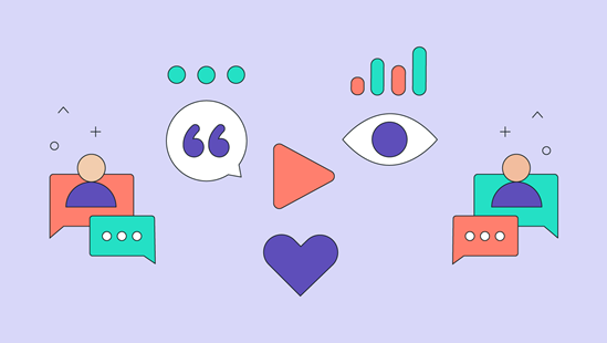 colorful media graphics