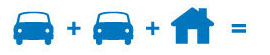 Car + Car + Home =