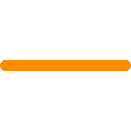 traço divisor de conteúdo na cor laranja