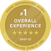 Number 1 in Overall  Experience  in NSW - Good Universities Guide 5 Star Rating