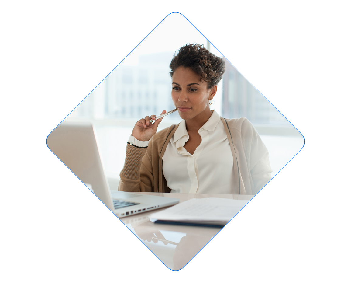 a woman holding a tablet device