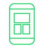 Green smartphone icon