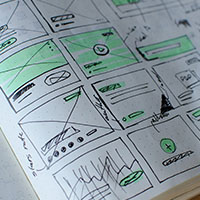 Page with graphs and stats