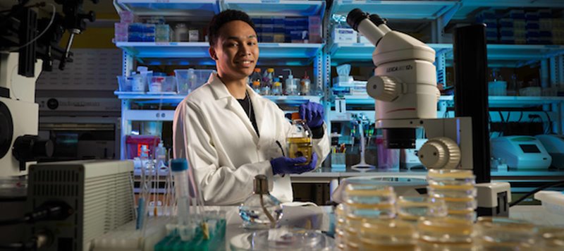 Female scientist in lab