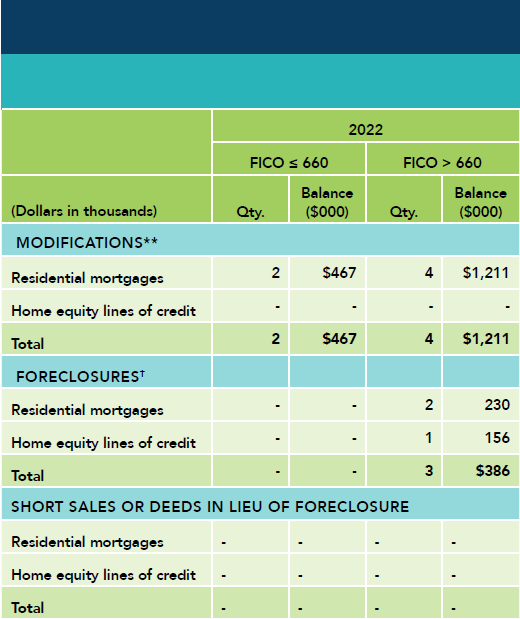 FICO score data table