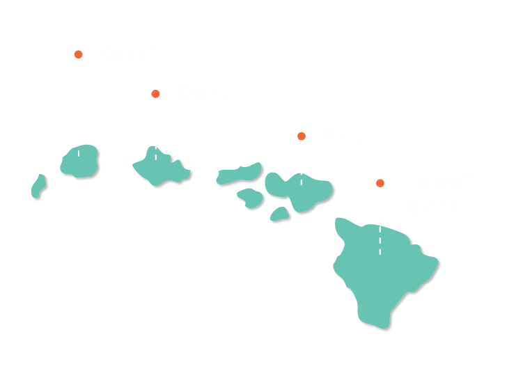 Hawaii Islands Map